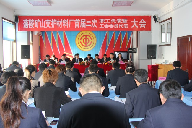落陵矿山支护材料厂首届二次双代会胜利召开