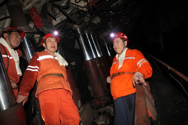 集团公司党委书记乔志猛到阳城煤矿视察指导工作