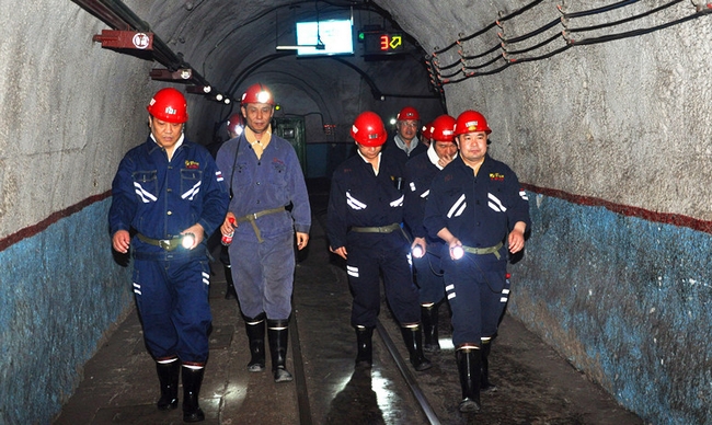 济矿集团总经理张广宇到义桥煤矿调研工作