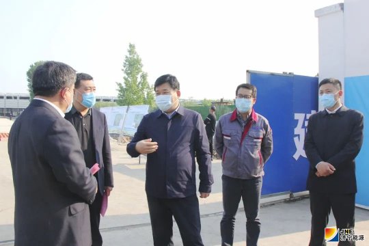 张百顺到落陵盛源公司调研指导工作