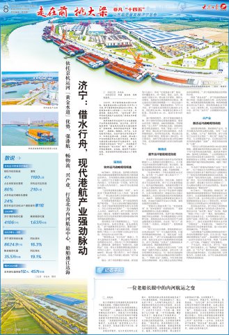 大众日报丨济宁：借水行舟，现代港航产业强劲脉动